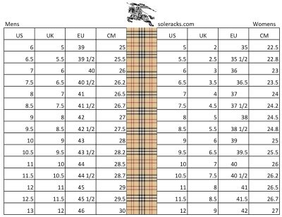 burberry 44|burberry size chart.